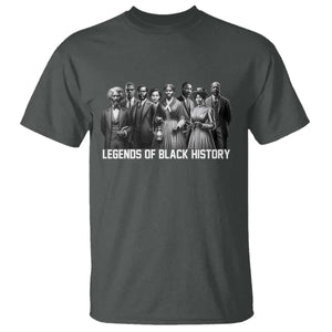 Legends of Black History T Shirt Civil Rights Leaders TS02 Dark Heather Print Your Wear