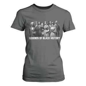 Legends of Black History T Shirt For Women Civil Rights Leaders TS02 Dark Heather Print Your Wear