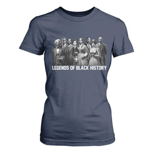 Legends of Black History T Shirt For Women Civil Rights Leaders TS02 Navy Print Your Wear