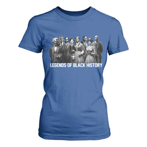 Legends of Black History T Shirt For Women Civil Rights Leaders TS02 Royal Blue Print Your Wear