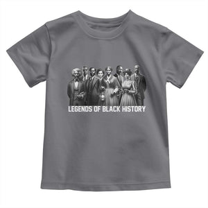 Legends of Black History Toddler T Shirt Civil Rights Leaders TS02 Charcoal Print Your Wear