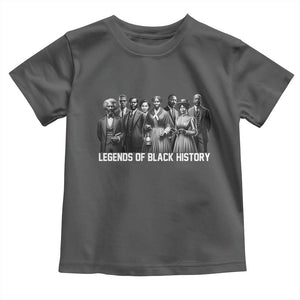 Legends of Black History Toddler T Shirt Civil Rights Leaders TS02 Dark Heather Print Your Wear