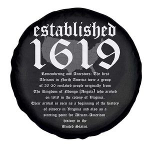 African American History Spare Tire Cover Project 1619 Established American Map Retro Vintage TS02 Print Your Wear