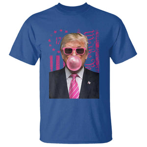 Funny Trump Bubble Gum Pink T Shirt He Won 2024 We The People USA Betsy Ross Flag TS02 Royal Blue Print Your Wear