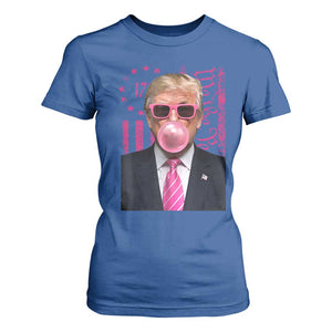 Funny Trump Bubble Gum Pink T Shirt For Women He Won 2024 We The People USA Betsy Ross Flag TS02 Royal Blue Print Your Wear