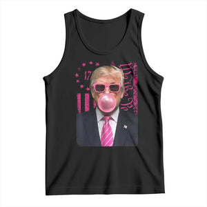 Funny Trump Bubble Gum Pink Tank Top He Won 2024 We The People USA Betsy Ross Flag TS02 Black Print Your Wear