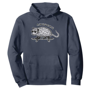 Funny Opossum Meme Hoodie Awesome Possum Cool 90s Retro Vintage Animal Lover TS02 Navy Print Your Wear