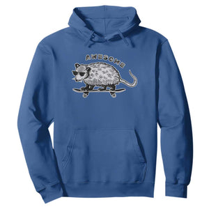 Funny Opossum Meme Hoodie Awesome Possum Cool 90s Retro Vintage Animal Lover TS02 Royal Blue Print Your Wear