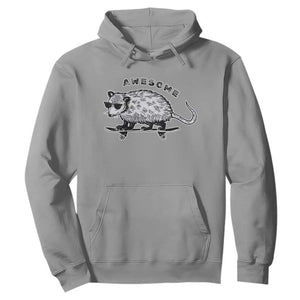 Funny Opossum Meme Hoodie Awesome Possum Cool 90s Retro Vintage Animal Lover TS02 Sport Gray Print Your Wear