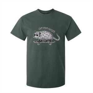 Funny Opossum Meme T Shirt For Kid Awesome Possum Cool 90s Retro Vintage Animal Lover TS02 Dark Forest Green Print Your Wear