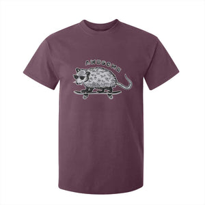 Funny Opossum Meme T Shirt For Kid Awesome Possum Cool 90s Retro Vintage Animal Lover TS02 Maroon Print Your Wear