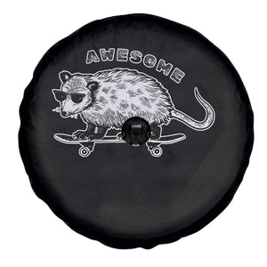 Funny Opossum Meme Spare Tire Cover Awesome Possum Cool 90s Retro Vintage Animal Lover TS02 Print Your Wear