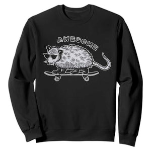 Funny Opossum Meme Sweatshirt Awesome Possum Cool 90s Retro Vintage Animal Lover TS02 Black Print Your Wear