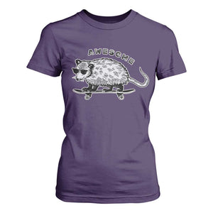 Funny Opossum Meme T Shirt For Women Awesome Possum Cool 90s Retro Vintage Animal Lover TS02 Purple Print Your Wear