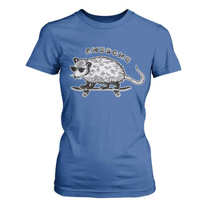 Funny Opossum Meme T Shirt For Women Awesome Possum Cool 90s Retro Vintage Animal Lover TS02 Royal Blue Print Your Wear