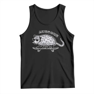 Funny Opossum Meme Tank Top Awesome Possum Cool 90s Retro Vintage Animal Lover TS02 Black Print Your Wear