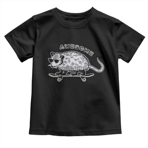 Funny Opossum Meme Toddler T Shirt Awesome Possum Cool 90s Retro Vintage Animal Lover TS02 Black Print Your Wear