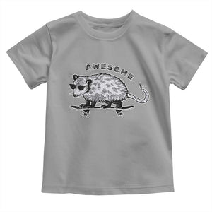 Funny Opossum Meme Toddler T Shirt Awesome Possum Cool 90s Retro Vintage Animal Lover TS02 Sport Gray Print Your Wear