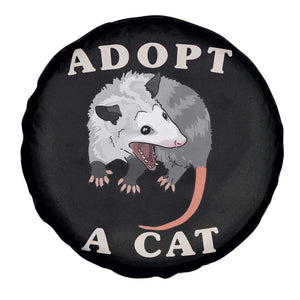 Funny Opossum Meme Spare Tire Cover Adopt A Cat Possum Team Trash Vibes TS02 Print Your Wear