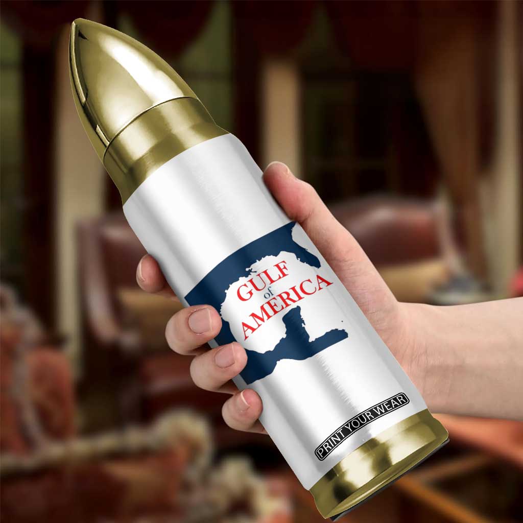 Trump America's Gulf Bullet Tumbler North America Map TS02 Print Your Wear
