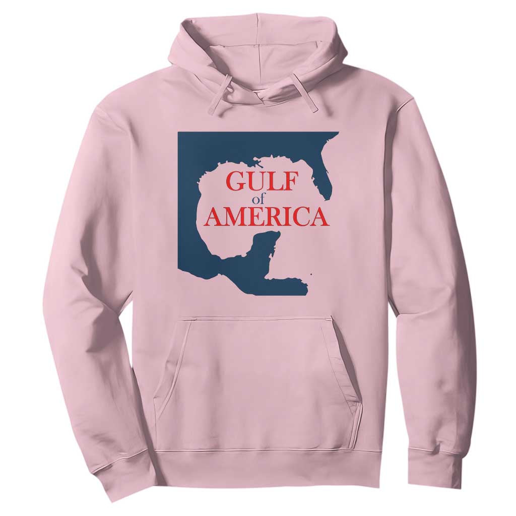 Trump America's Gulf Hoodie North America Map TS02 Light Pink Print Your Wear