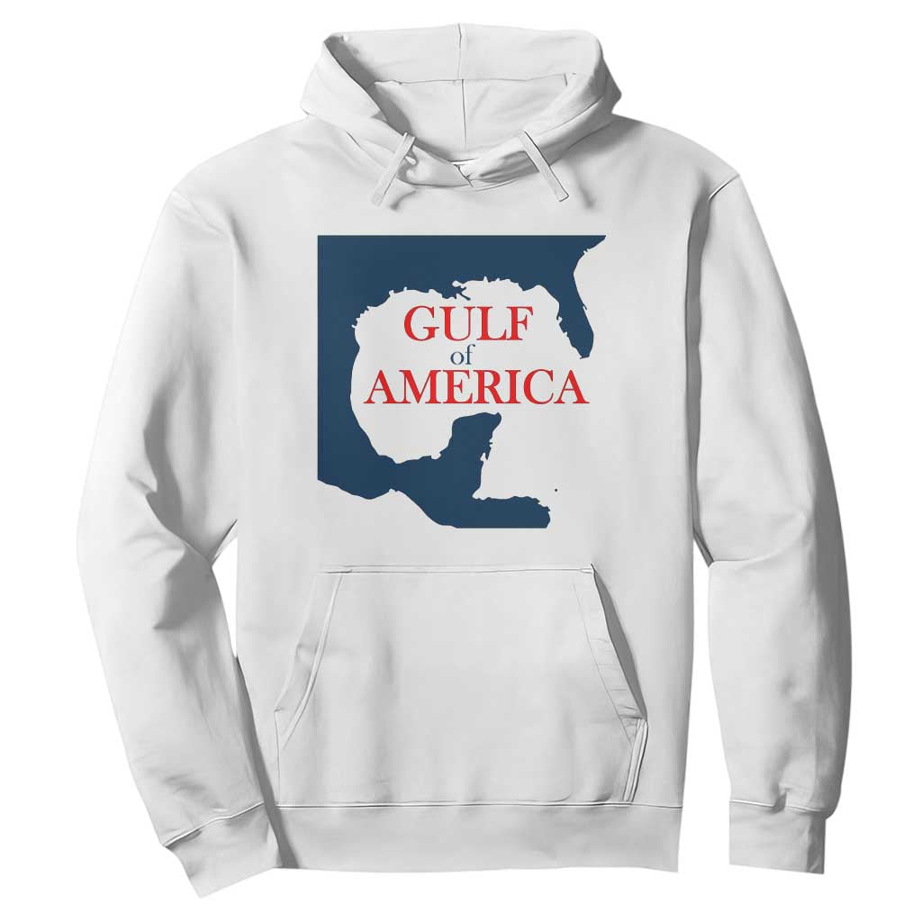 Trump America's Gulf Hoodie North America Map TS02 White Print Your Wear