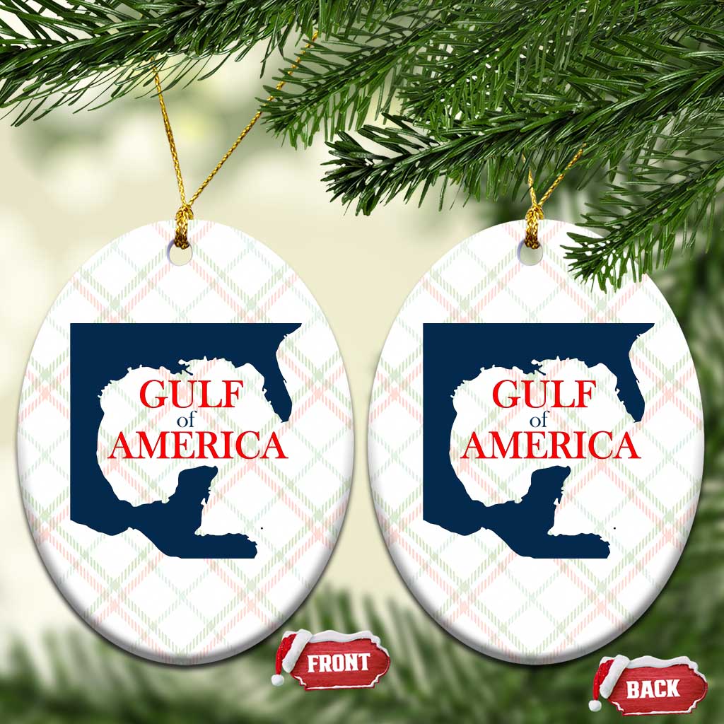 Trump America's Gulf Ceramic Ornament North America Map TS02 Print Your Wear