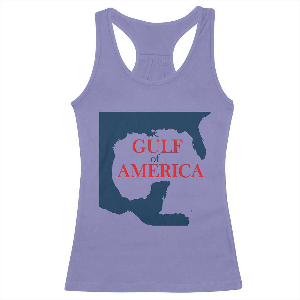 Trump America's Gulf Racerback Tank Top North America Map TS02 Violet Print Your Wear