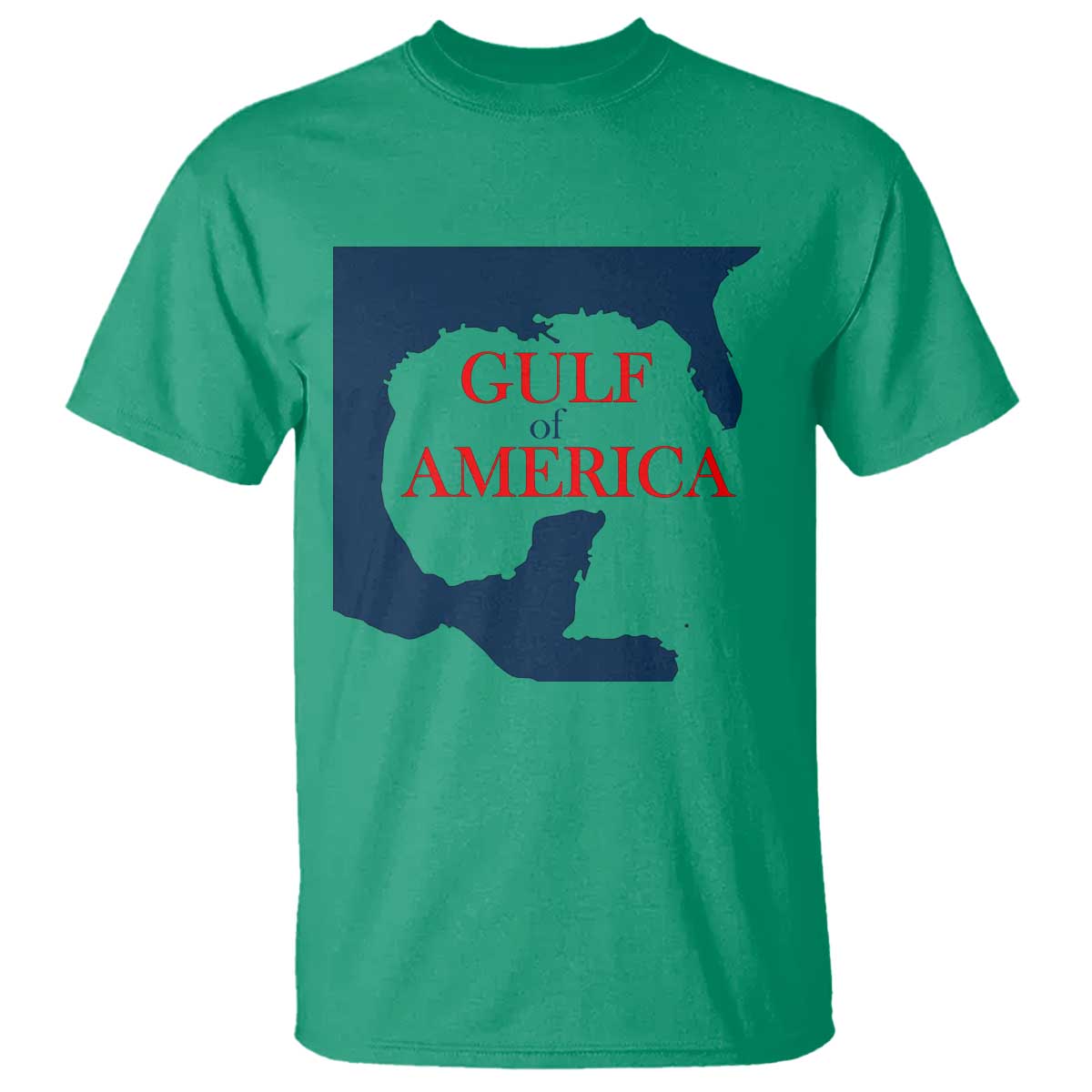 Trump America's Gulf T Shirt North America Map TS02 Irish Green Print Your Wear