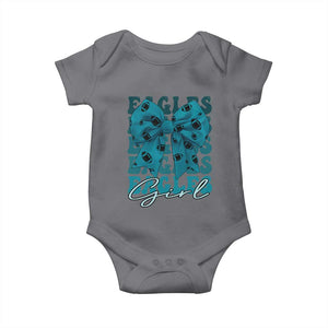 Eagle Girls Coquette Bow Retro Vintage Baby Onesie TS02 Charcoal Print Your Wear