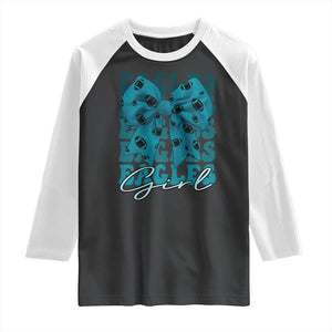 Eagle Girls Coquette Bow Retro Vintage Raglan Shirt TS02 Black White Print Your Wear