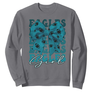 Eagle Girls Coquette Bow Retro Vintage Sweatshirt TS02 Charcoal Print Your Wear