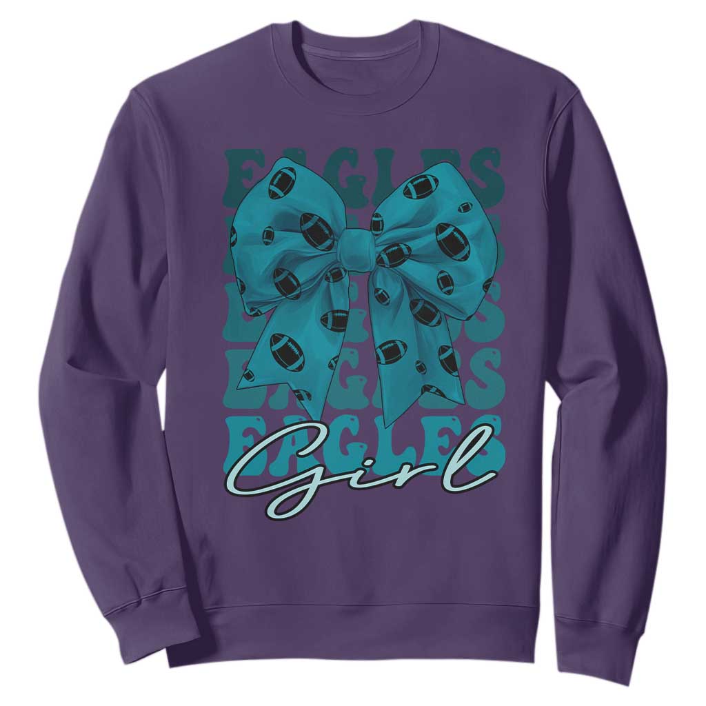 Eagle Girls Coquette Bow Retro Vintage Sweatshirt TS02 Purple Print Your Wear