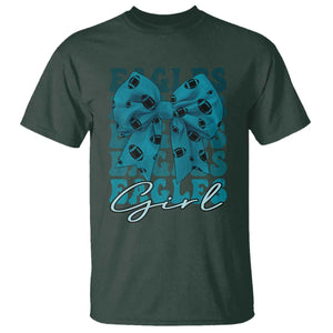 Eagle Girls Coquette Bow Retro Vintage T Shirt TS02 Dark Forest Green Print Your Wear