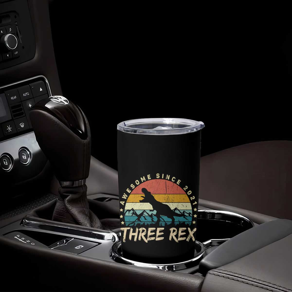 Three Rex 3rd Birthday Tumbler Cup 3 Years Old Dinosaur Bday Boy TS02 Print Your Wear