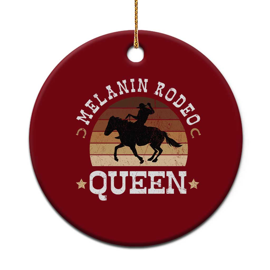 Melanin Rodeo Queen Ceramic Ornament Cowgirl Riding Horse African American Cowgirls Retro TS02 1pc Red Print Your Wear