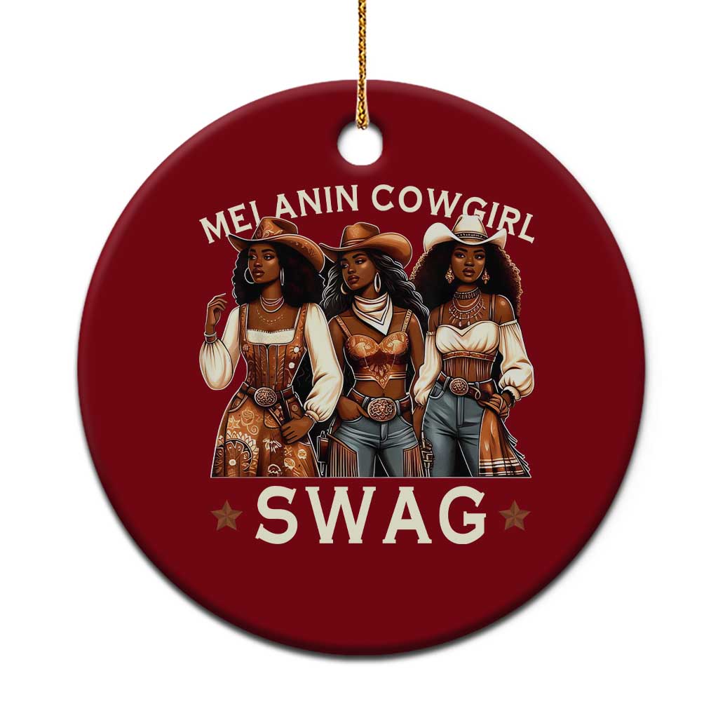 Melanin Cowgirl Swag Ceramic Ornament Cool African American Cowgirls Black History TS02 1pc Red Print Your Wear