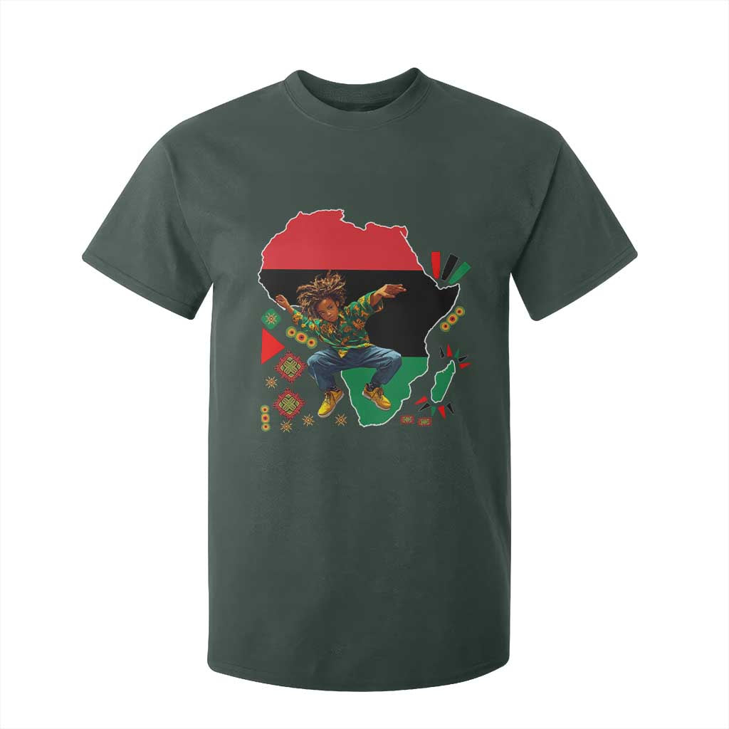 Black Son Future Leader T Shirt For Kid African American Pride Black History Month TS02 Dark Forest Green Print Your Wear