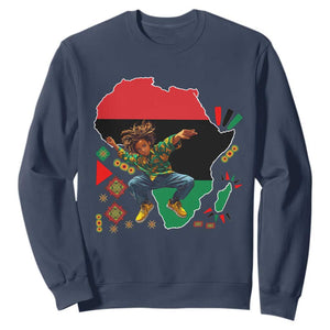 Black Son Future Leader Sweatshirt African American Pride Black History Month TS02 Navy Print Your Wear