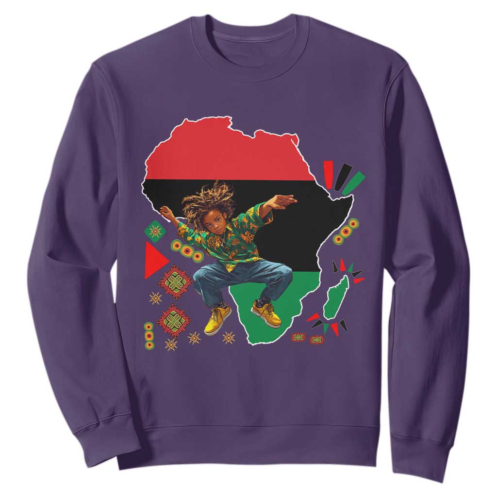Black Son Future Leader Sweatshirt African American Pride Black History Month TS02 Purple Print Your Wear