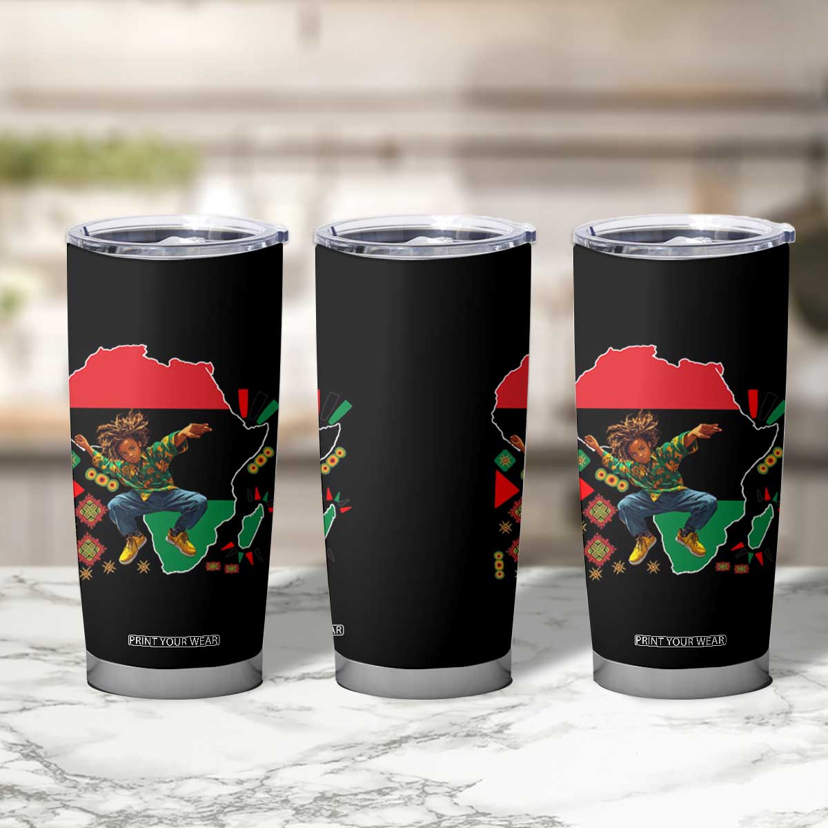 Black Son Future Leader Tumbler Cup African American Pride Black History Month TS02 Print Your Wear