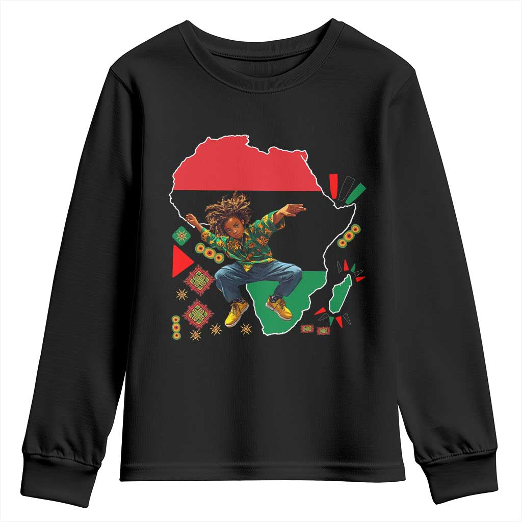 Black Son Future Leader Youth Sweatshirt African American Pride Black History Month TS02 Black Print Your Wear