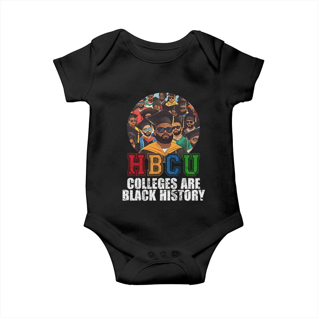 HBCU Colleges Are Black History Baby Onesie African Education TS02 Black Print Your Wear