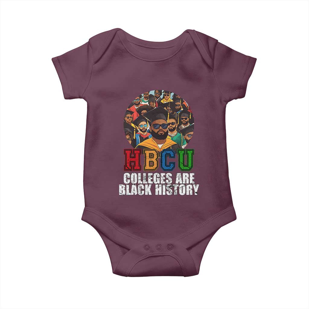 HBCU Colleges Are Black History Baby Onesie African Education TS02 Maroon Print Your Wear