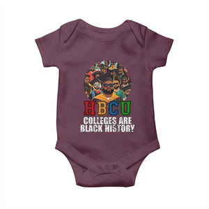 HBCU Colleges Are Black History Baby Onesie African Education TS02 Maroon Print Your Wear