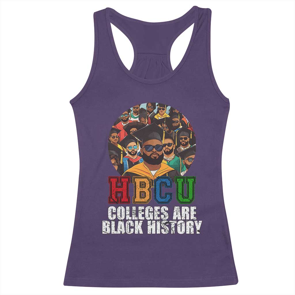 HBCU Colleges Are Black History Racerback Tank Top African Education TS02 Purple Print Your Wear