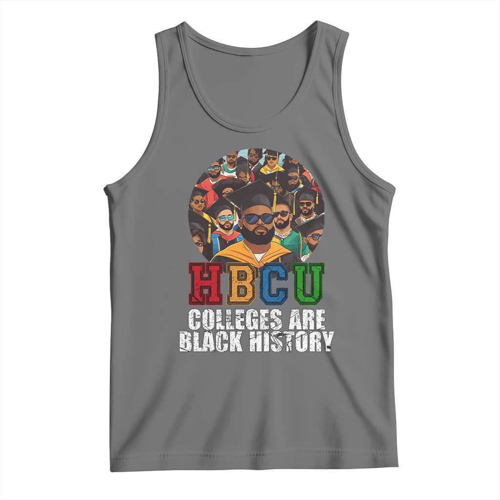 HBCU Colleges Are Black History Tank Top African Education TS02 Black Heather Print Your Wear