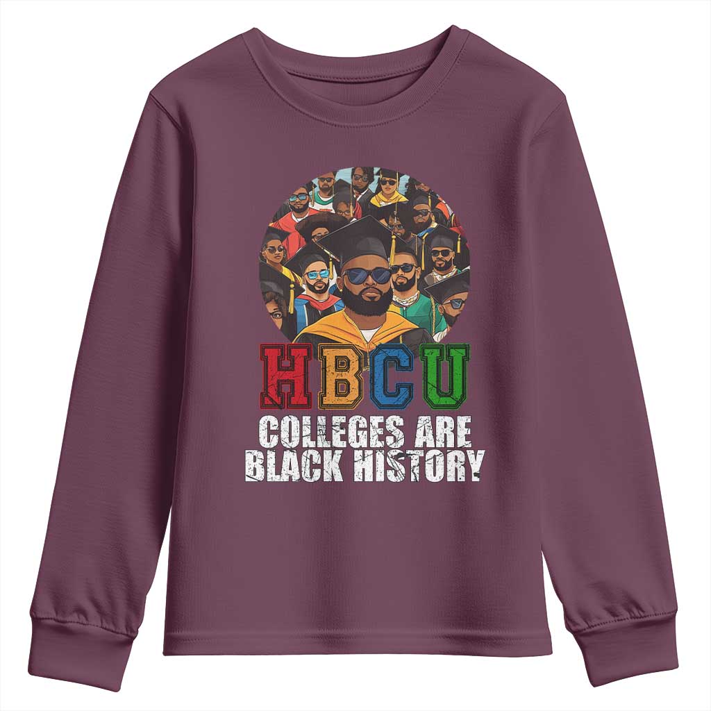 HBCU Colleges Are Black History Youth Sweatshirt African Education TS02 Maroon Print Your Wear