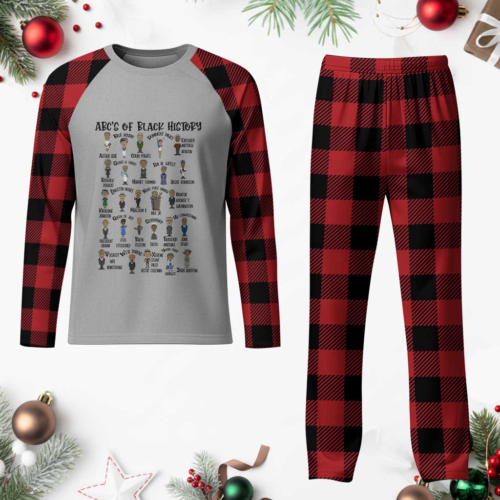 ABCs of Black History Month Plaid Pajama Set Black Excellence Pride TS02 Buffalo Plaid Print Your Wear