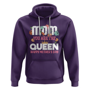 Happy Mother's Day Hoodie Mom You Are The Queen Floral Crown TS02 Purple Printyourwear